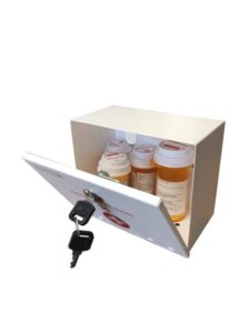 Secure-A-Meds Steel Locking Safe Medication Lock Box